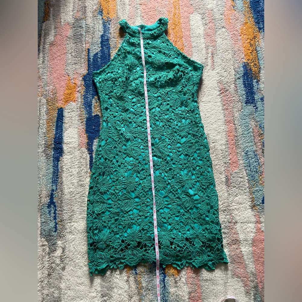 NWOT Elegant Lace Halter Tank Sleeveless Slim Fit dress - Picture 7 of 11